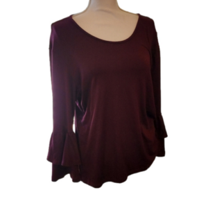 Burgundy layered blouse
